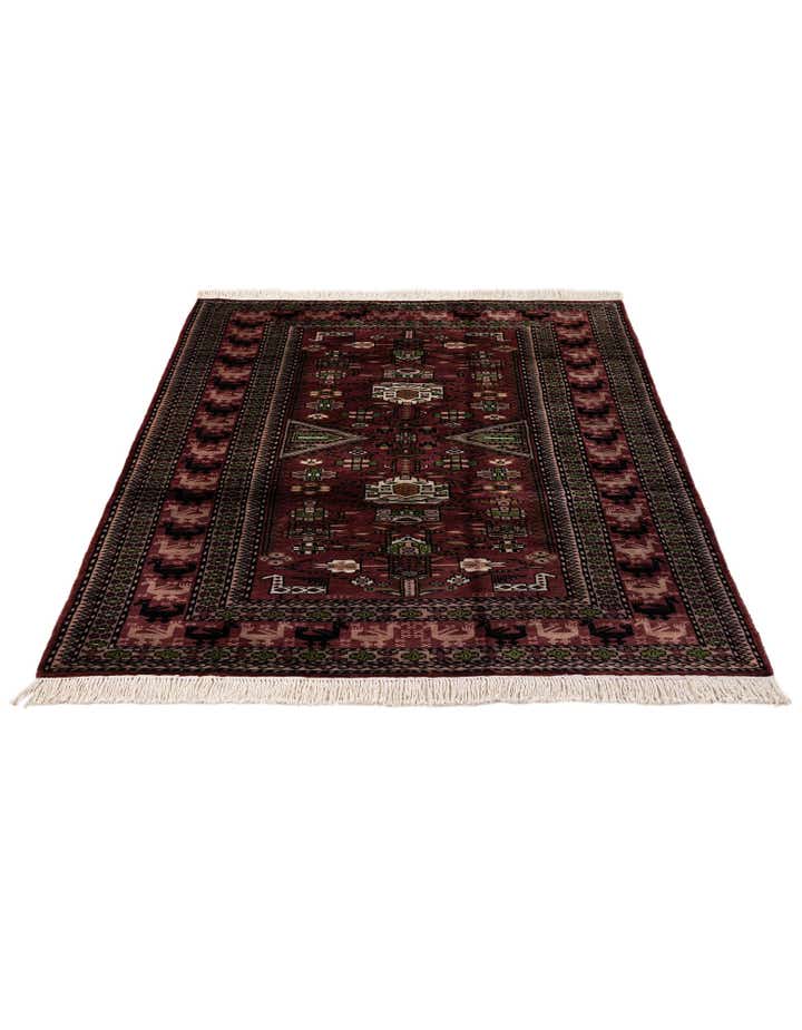 4' 3 x 6' 1 Hand Knotted Lahour Oriental Rug