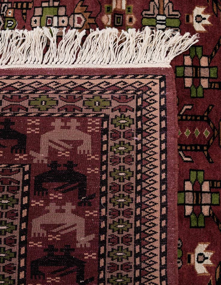 Detail image of 4' 3 x 6' 1 Hand Knotted Lahour Oriental Rug