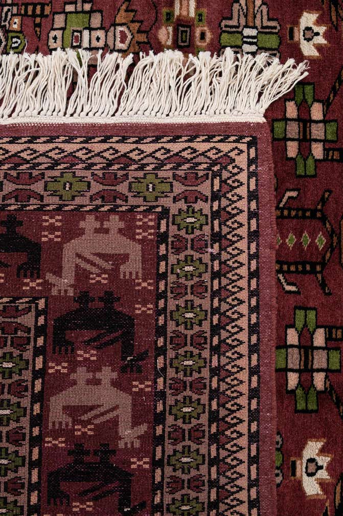 4' 3 x 6' 1 Hand Knotted Lahour Oriental Rug