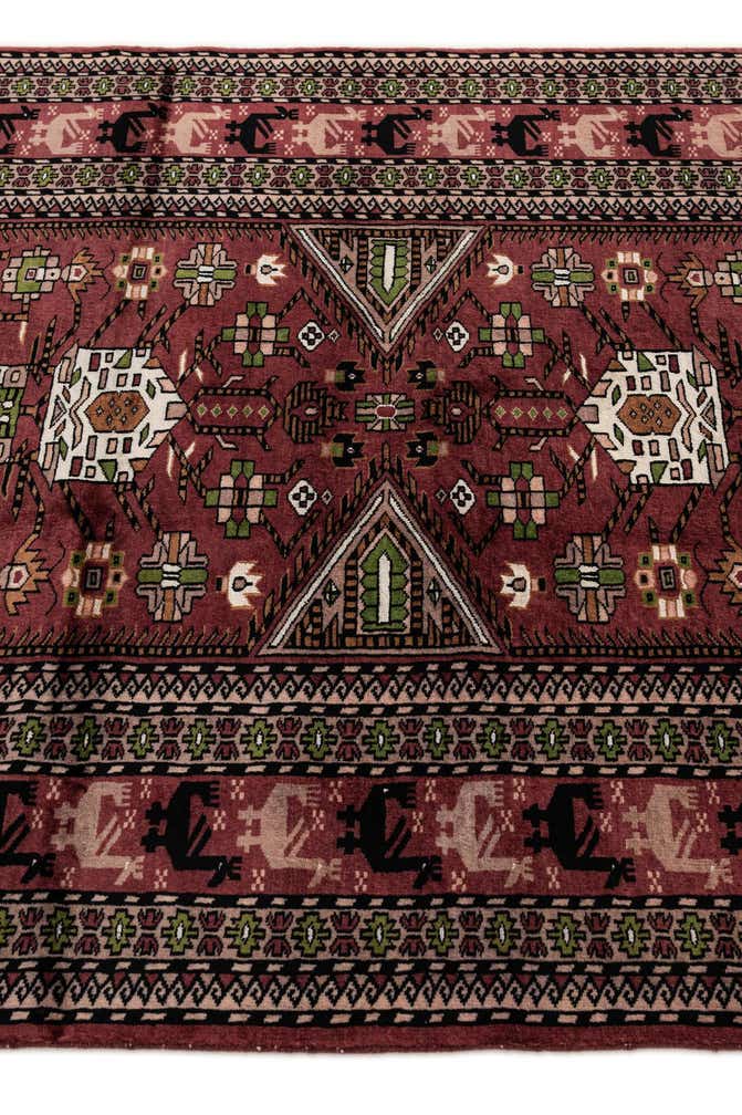 4' 3 x 6' 1 Hand Knotted Lahour Oriental Rug