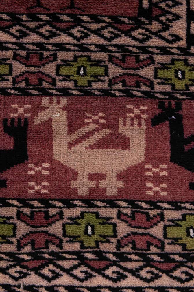 4' 3 x 6' 1 Hand Knotted Lahour Oriental Rug