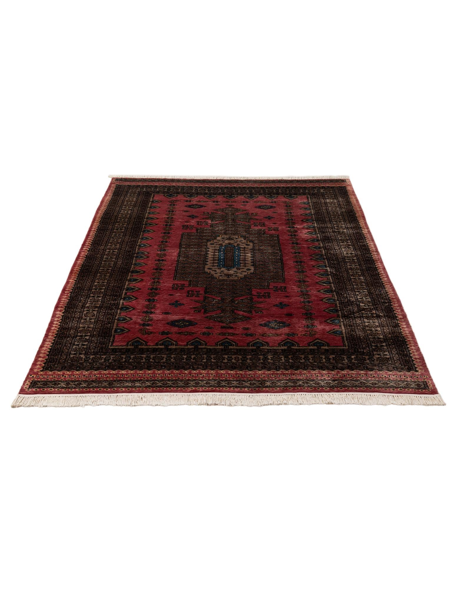 5' 3 x 7' 7 Hand Knotted Lahour Oriental Wool Rug