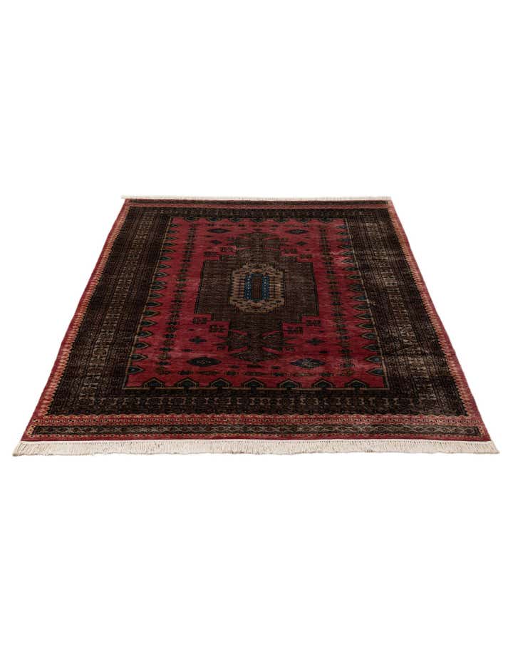 5' 3 x 7' 7 Hand Knotted Lahour Oriental Wool Rug