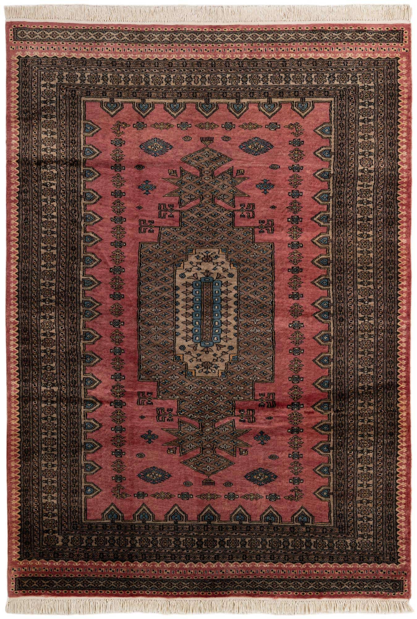 5' 3 x 7' 7 Hand Knotted Lahour Oriental Wool Rug