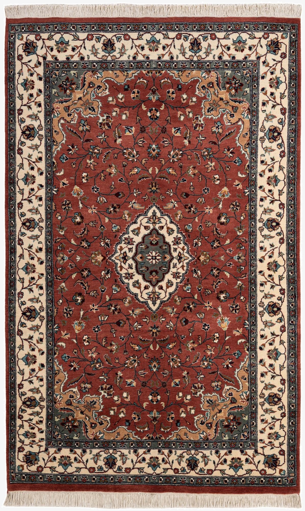 5' 2 x 8' 5  Hand Knotted Lahour Wool Rug