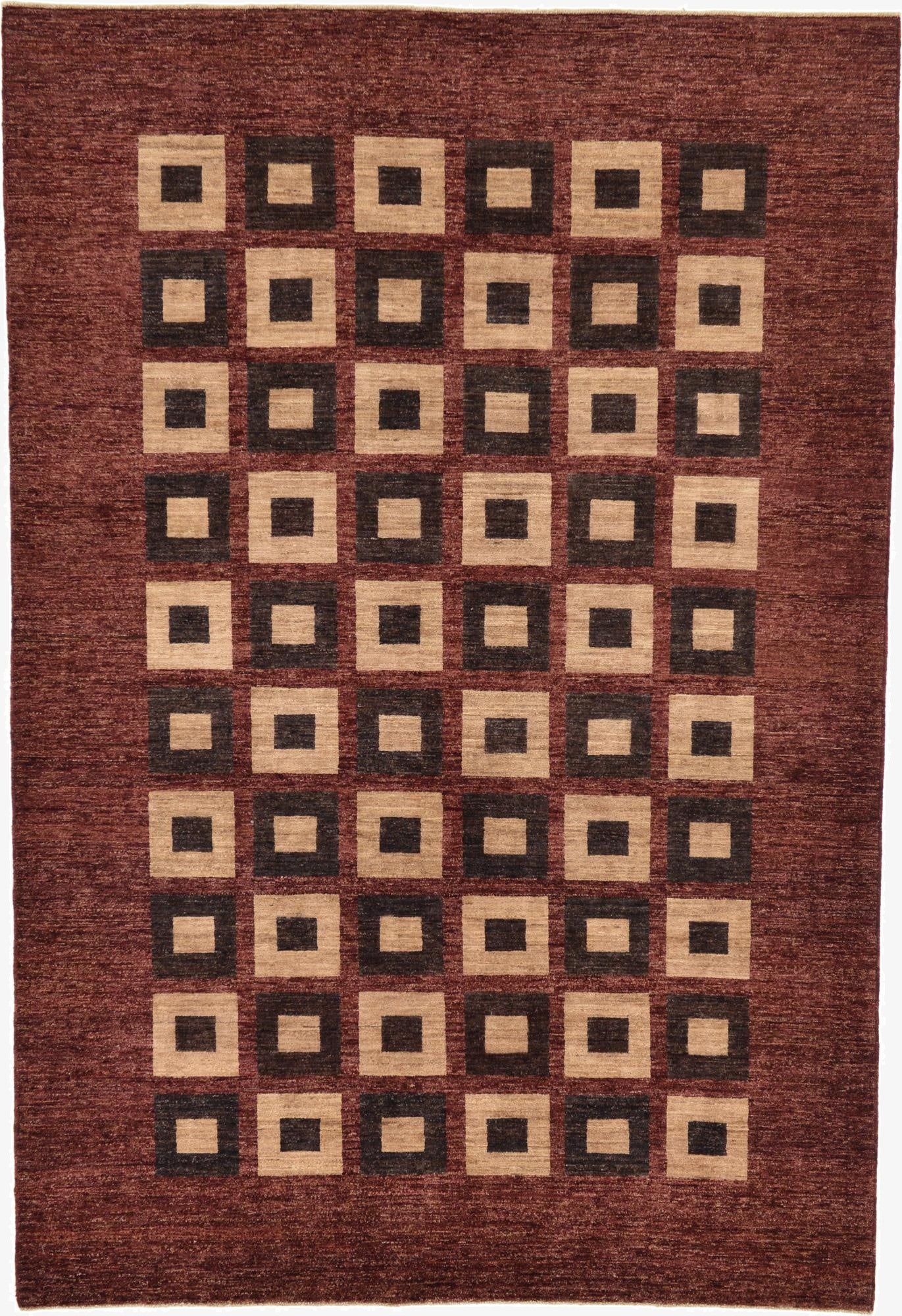 6' 9 x 9' 10  Hand Knotted Modern Ziegler Oriental Rug