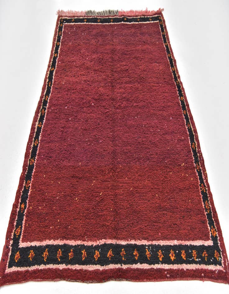 Detail image of 4' 10 x 6' 10 Hand Knotted Moroccan Wool Rug