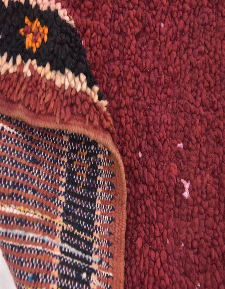 Detail image of 4' 10 x 6' 10 Hand Knotted Moroccan Wool Rug