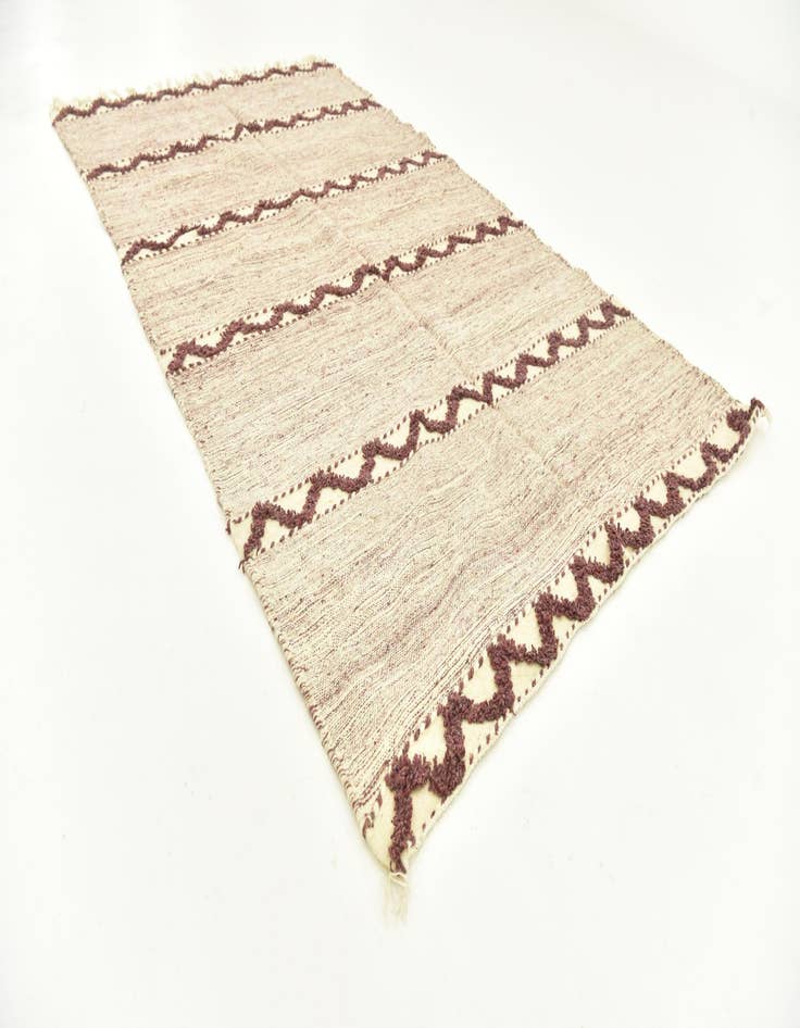 Detail image of 4' 9 x 8' 4  Hand Knotted Moroccan Wool Rug