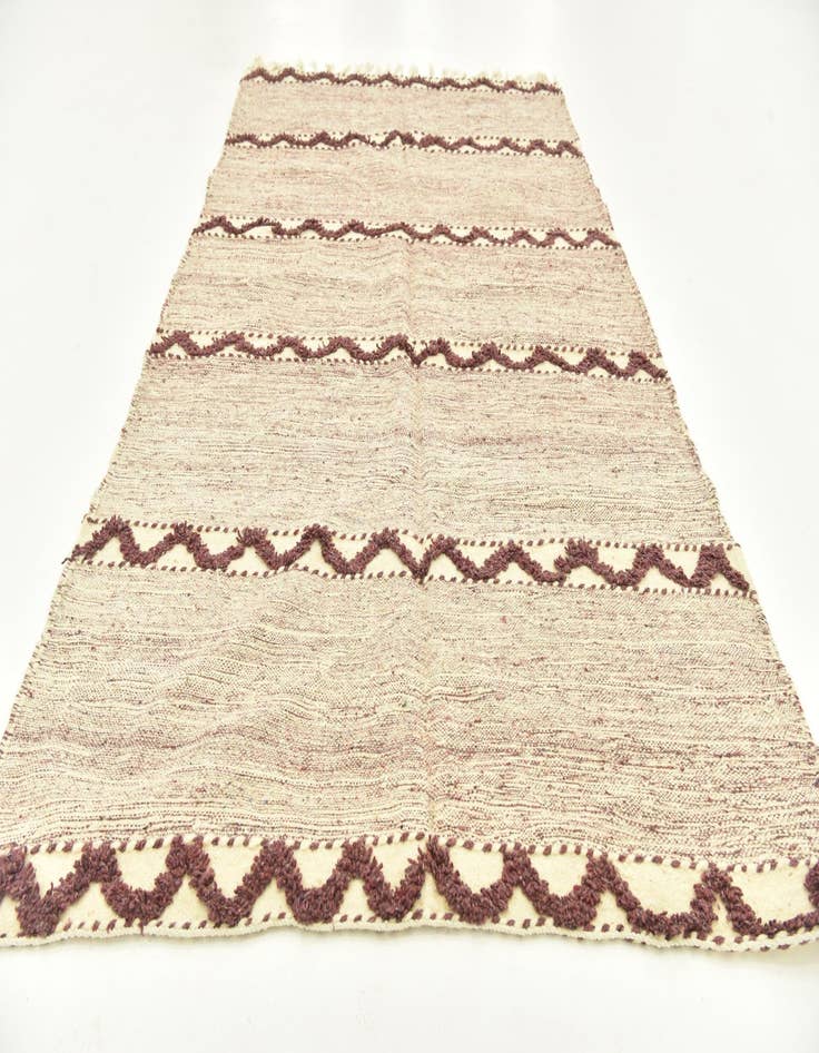 Detail image of 4' 9 x 8' 4  Hand Knotted Moroccan Wool Rug