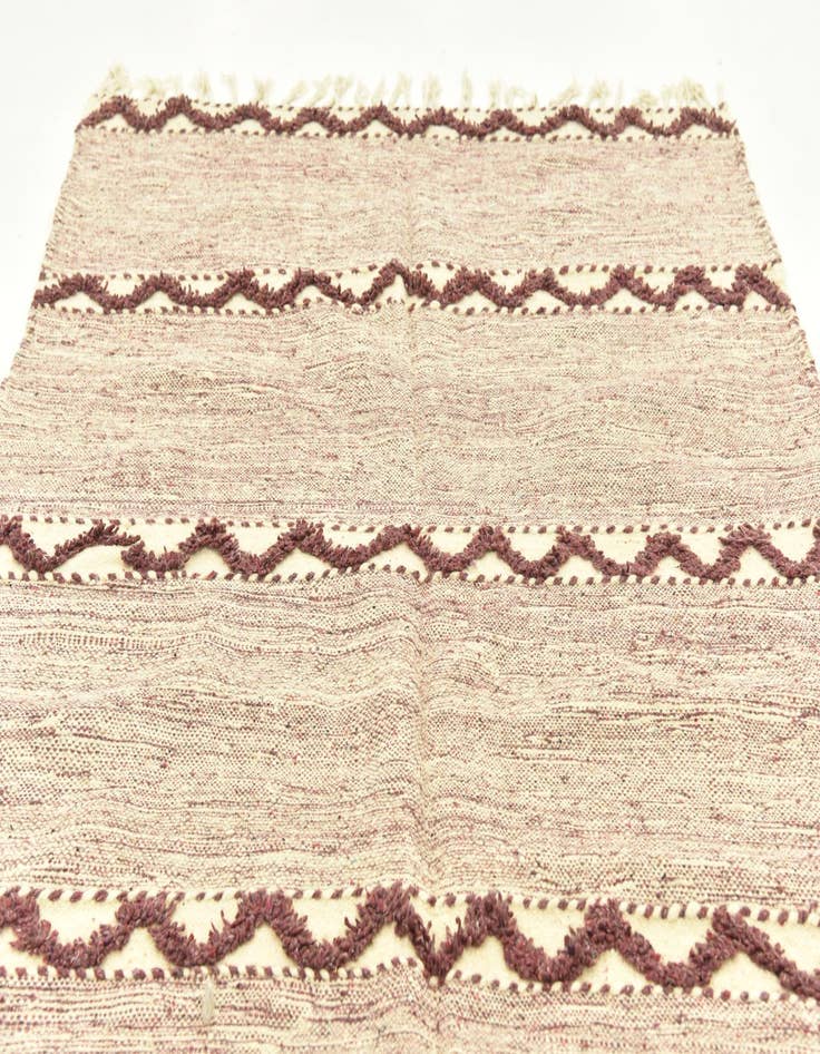 Detail image of 4' 9 x 8' 4  Hand Knotted Moroccan Wool Rug