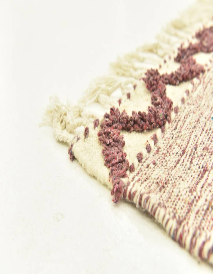 Detail image of 4' 9 x 8' 4  Hand Knotted Moroccan Wool Rug