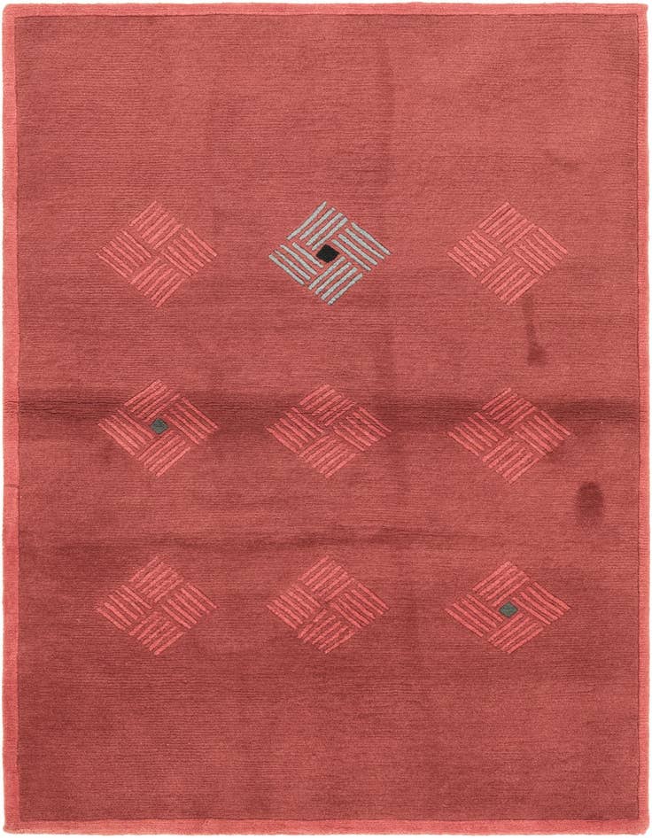 Detail image of 4' x 6' Hand Knotted Nepal Wool Rug