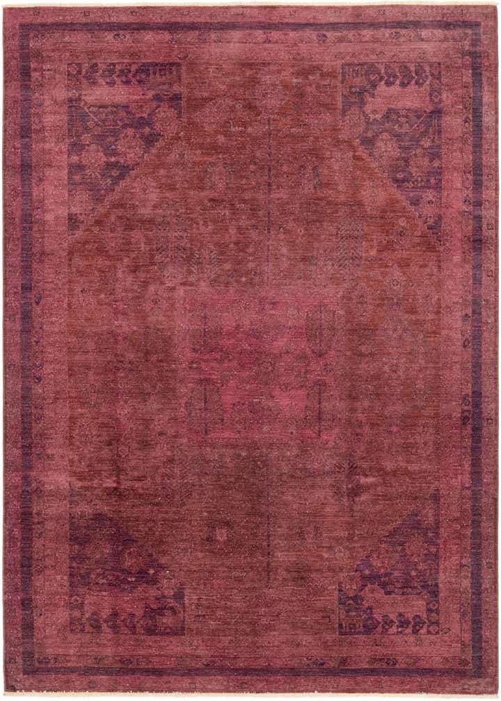 5' 8 x 8' 5 Hand Knotted Over-Dyed Ziegler Rug