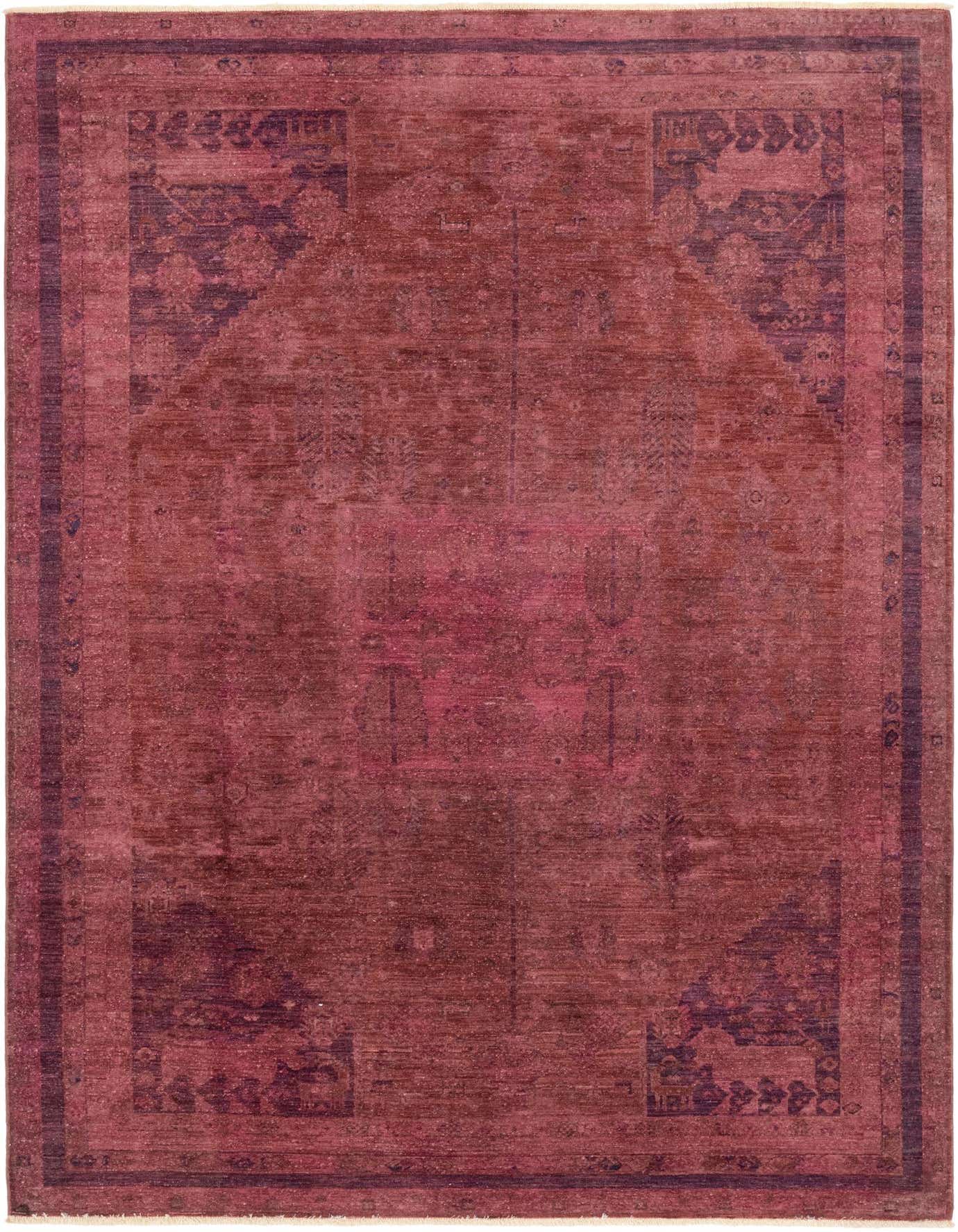 5' 8 x 8' 5 Hand Knotted Over-Dyed Ziegler Rug