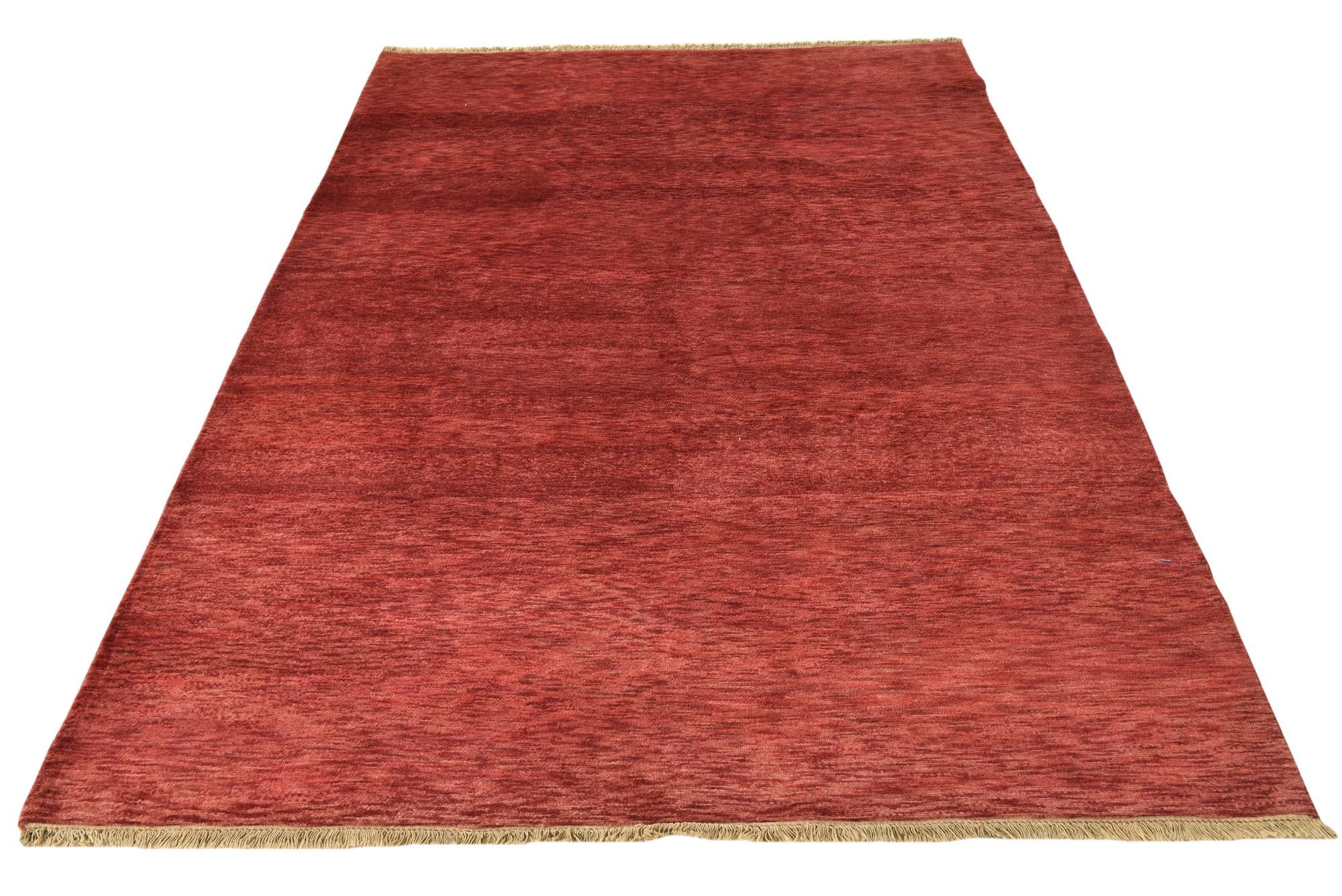 5' 8 x 8' Hand Knotted Over-Dyed Ziegler Rug