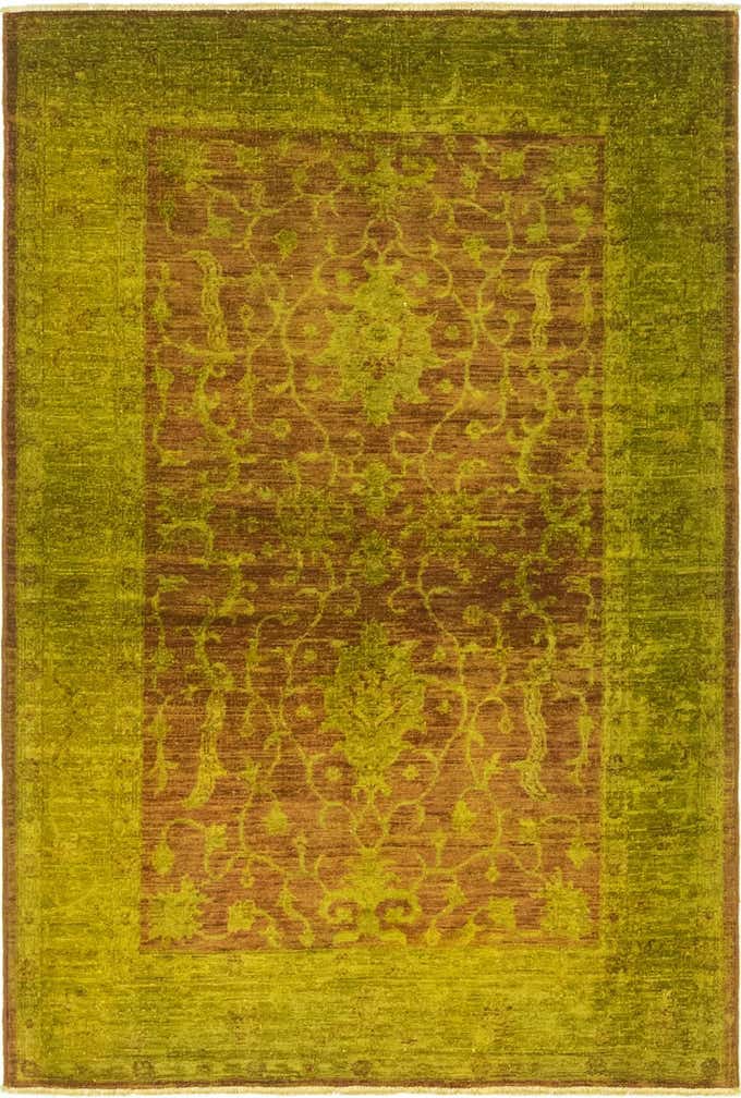 3' 4 x 5' Hand Knotted Peshawar Ziegler Oriental Rug
