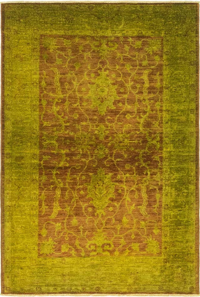 Detail image of 3' 4 x 5' Hand Knotted Peshawar Ziegler Oriental Rug