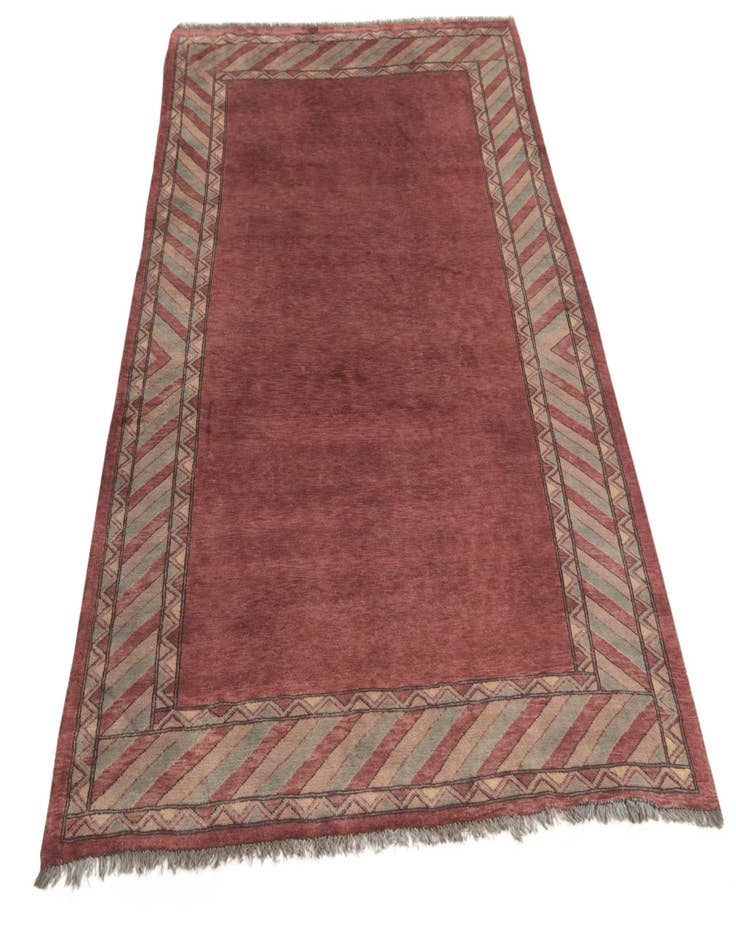 Detail image of 4' 3 x 6' Hand Knotted Peshawar Ziegler Rug