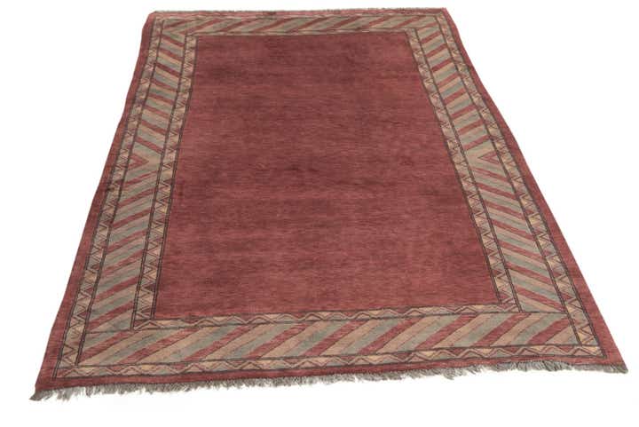 4' 3 x 6' Hand Knotted Peshawar Ziegler Rug