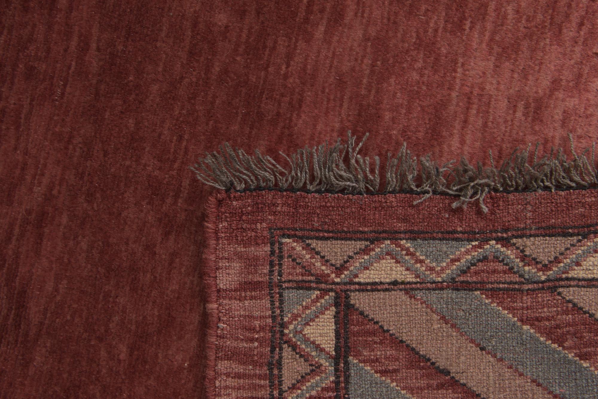 4' 3 x 6' Hand Knotted Peshawar Ziegler Rug