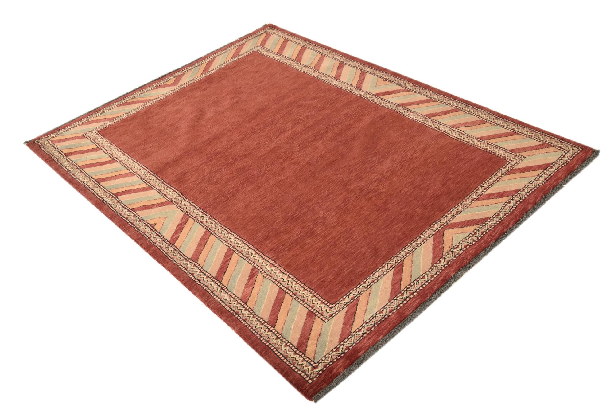 4' 4 x 5' 9 Hand Knotted Peshawar Ziegler Rug