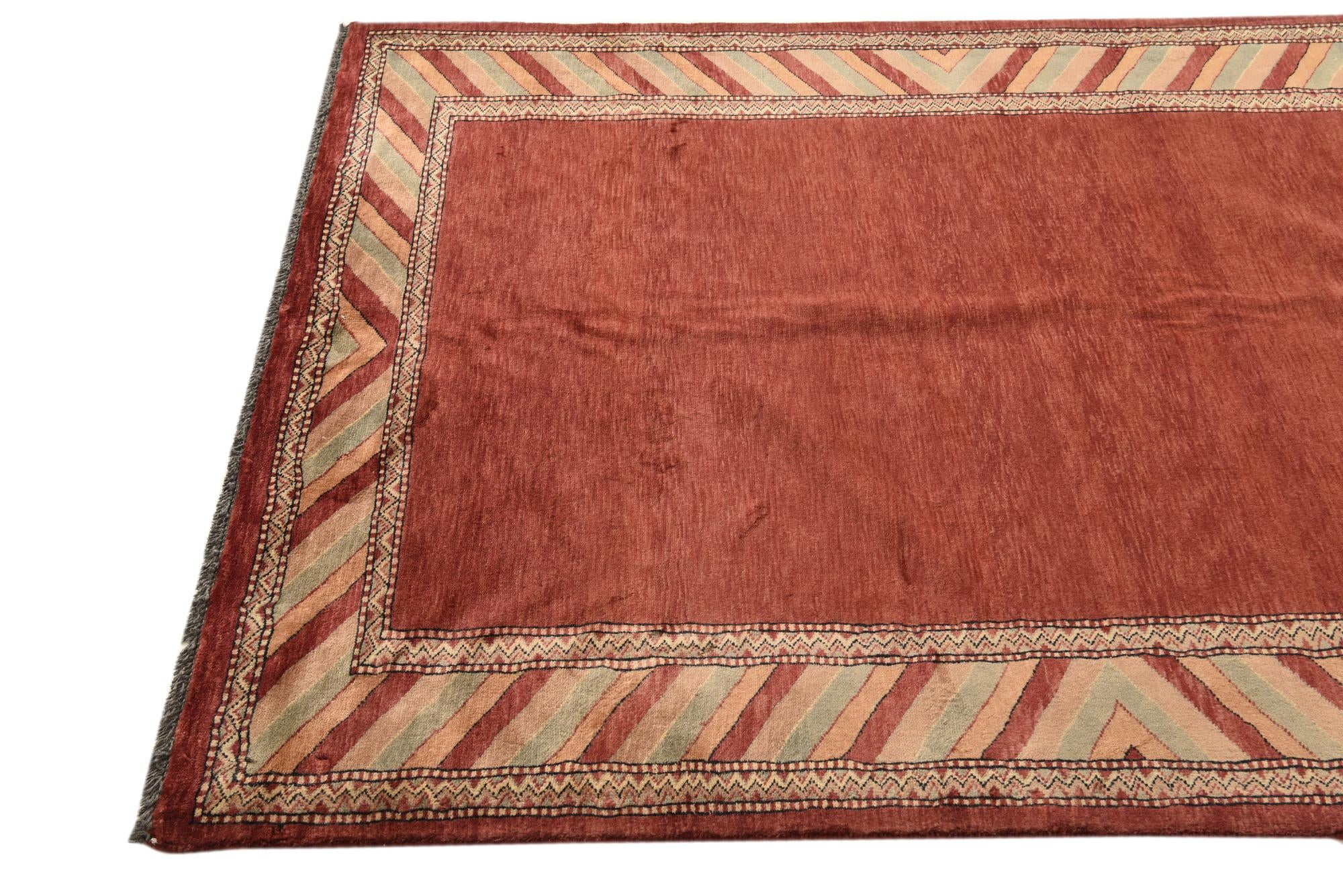 4' 4 x 5' 9 Hand Knotted Peshawar Ziegler Rug