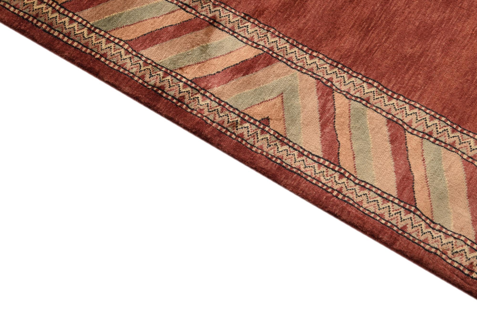 4' 4 x 5' 9 Hand Knotted Peshawar Ziegler Rug