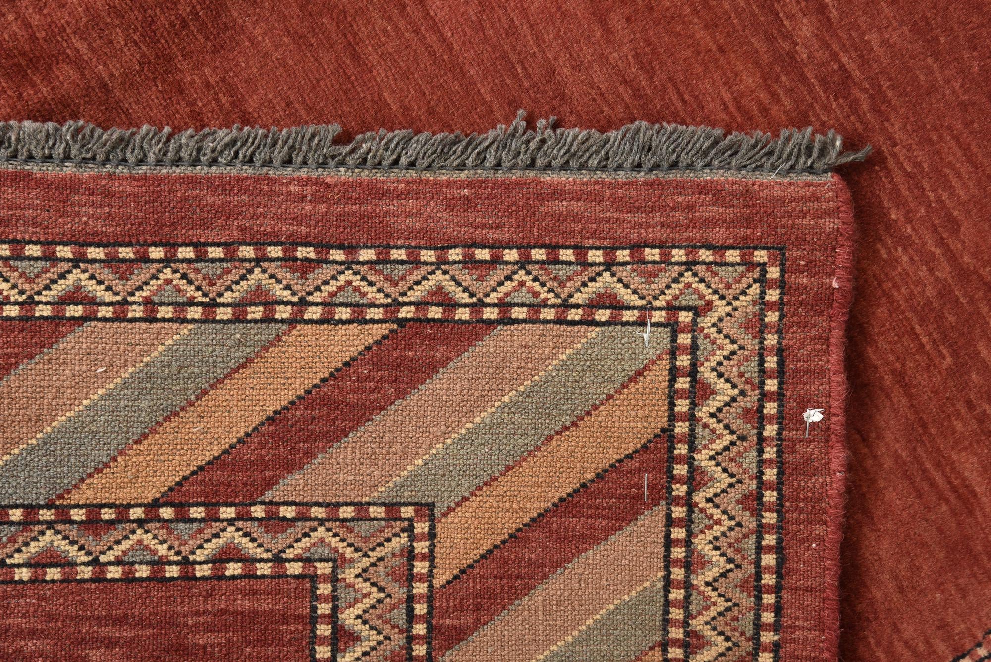 4' 4 x 5' 9 Hand Knotted Peshawar Ziegler Rug