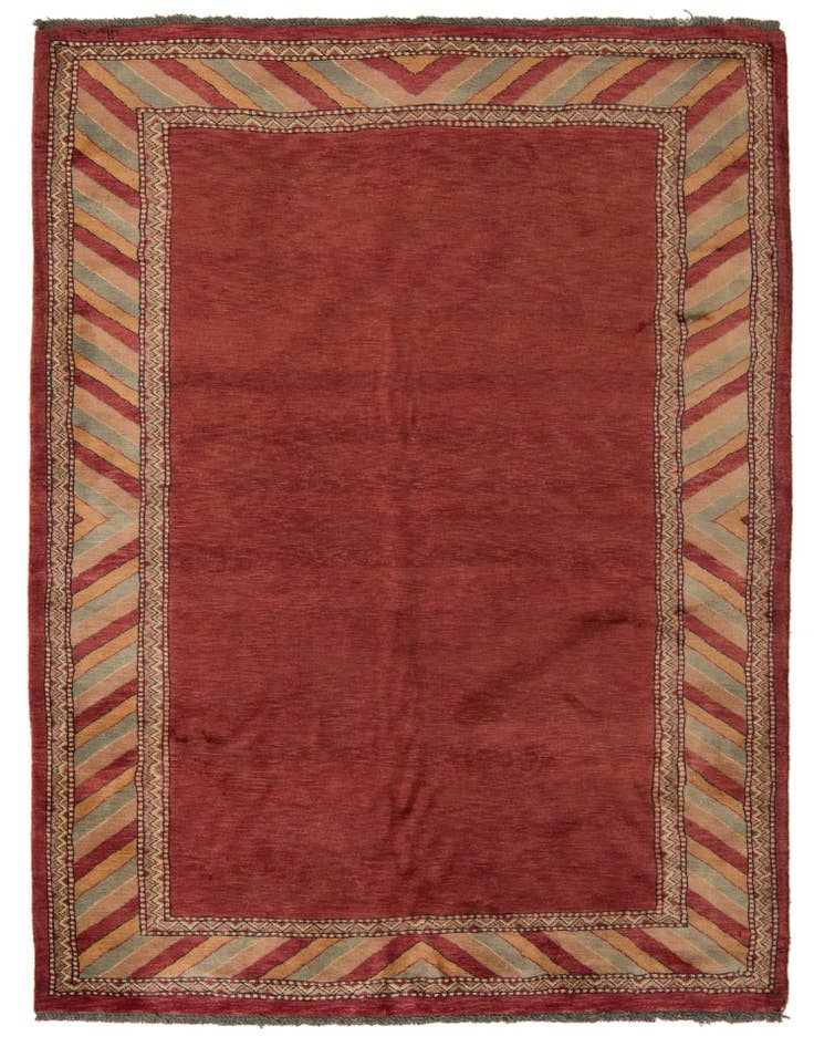 Detail image of 4' 4 x 5' 9 Hand Knotted Peshawar Ziegler Rug