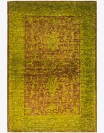 3' 4 x 5' Hand Knotted Peshawar Ziegler Oriental Rug