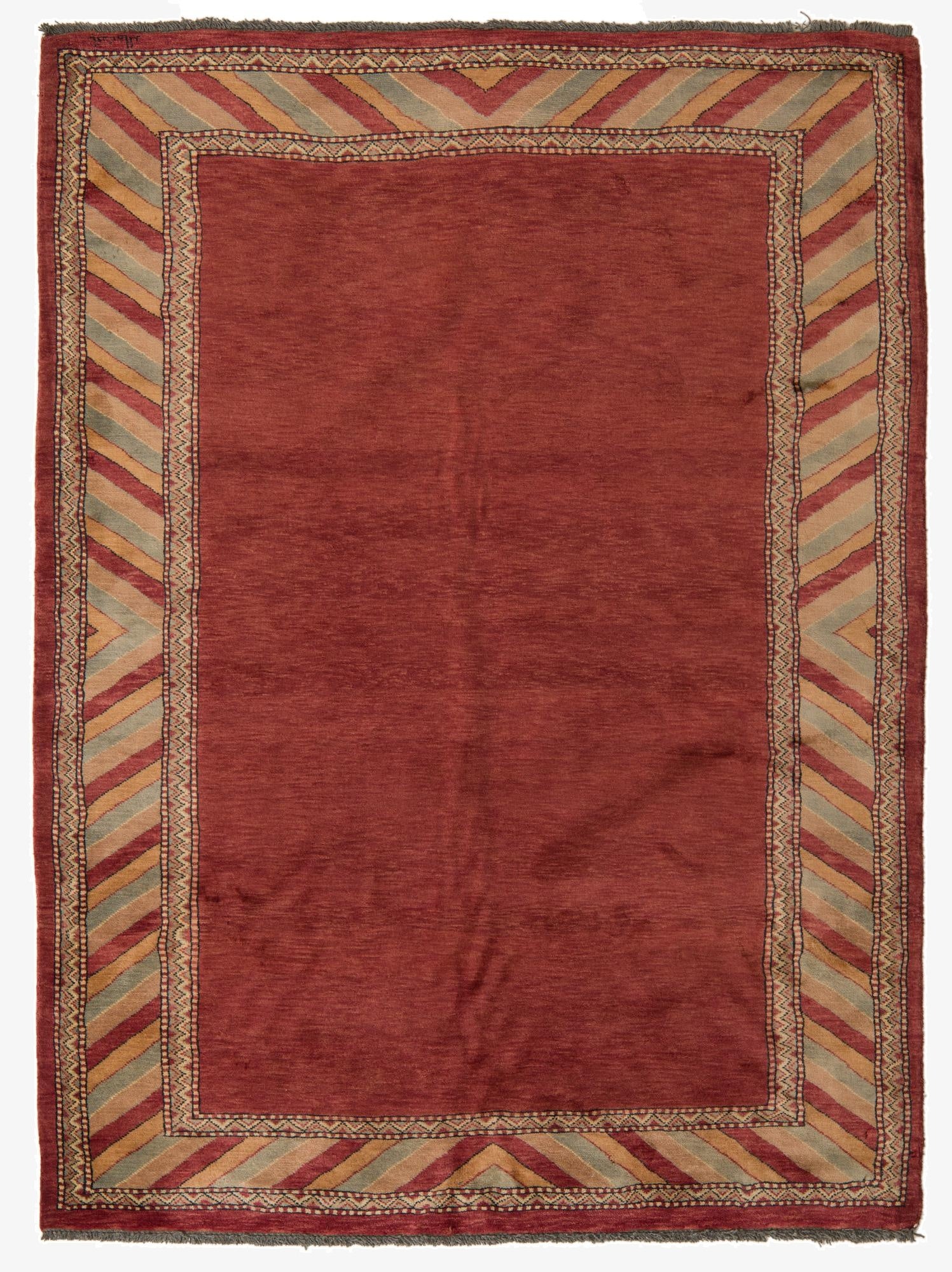 4' 4 x 5' 9  Hand Knotted Peshawar Ziegler Rug