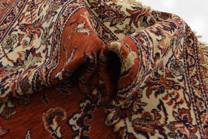 8' x 11' 5 Hand Knotted Shahmir Oriental Wool Rug