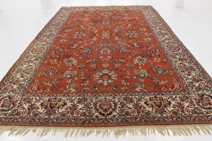 8' x 11' 5 Hand Knotted Shahmir Oriental Wool Rug