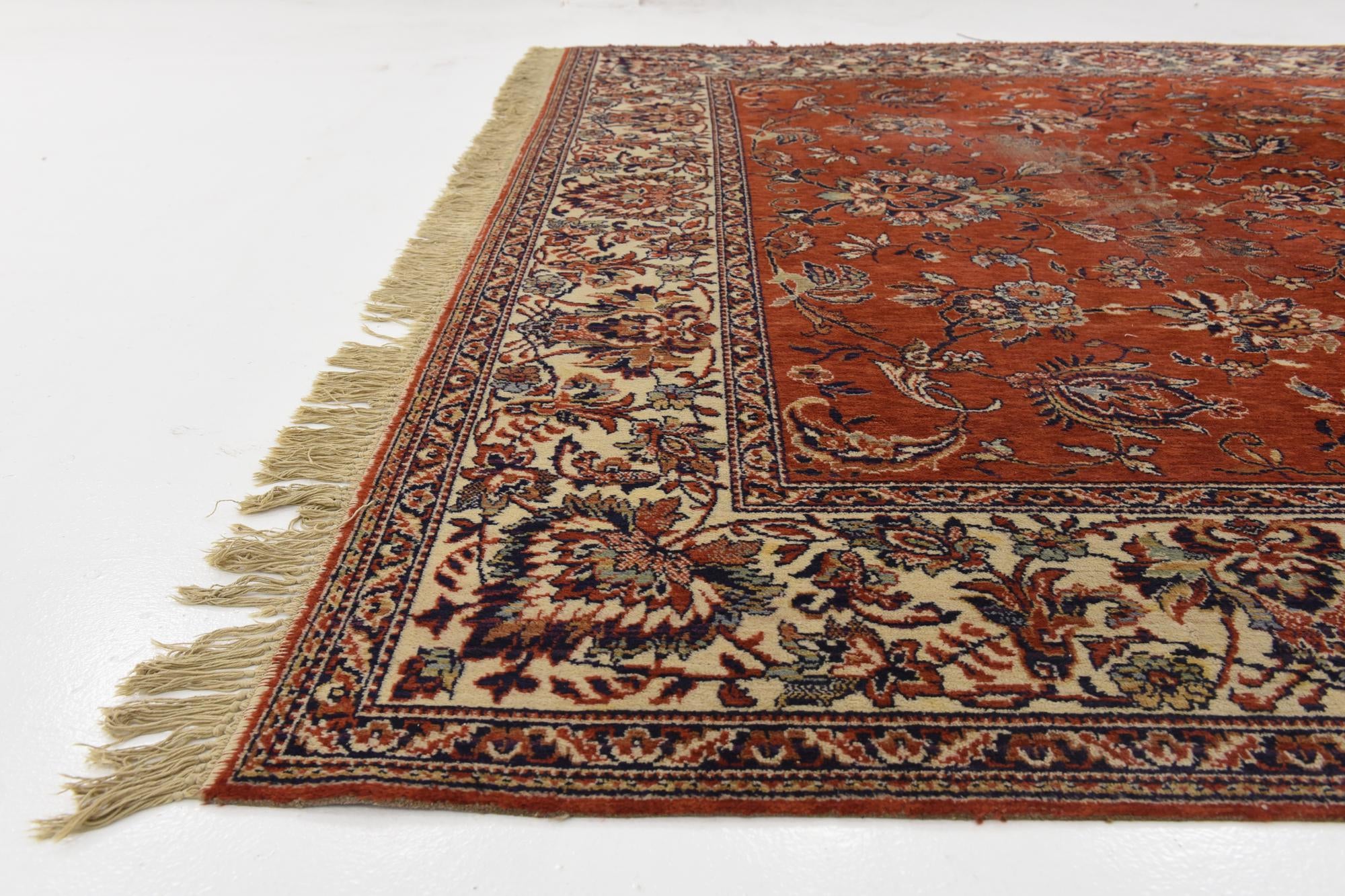 8' x 11' 5 Hand Knotted Shahmir Oriental Wool Rug