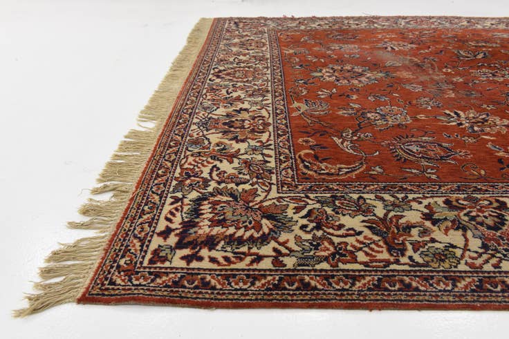 Detail image of 8' x 11' 5 Hand Knotted Shahmir Oriental Wool Rug