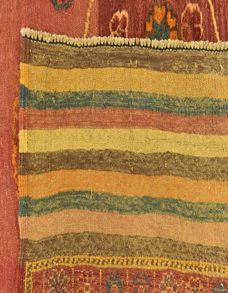 Detail image of 7' 3 x 9' Hand Knotted Sumak Wool Rug