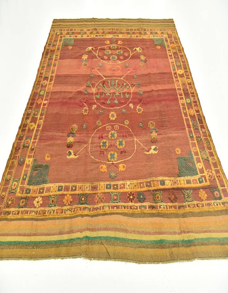 Detail image of 7' 3 x 9' Hand Knotted Sumak Wool Rug