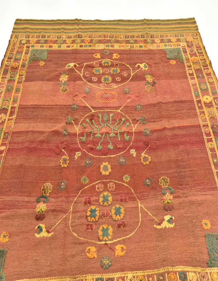 Detail image of 7' 3 x 9' Hand Knotted Sumak Wool Rug