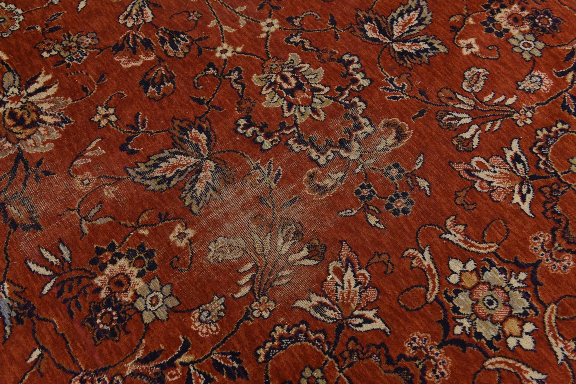 8' x 11' 5 Hand Knotted Tabriz Design Oriental Wool Rug