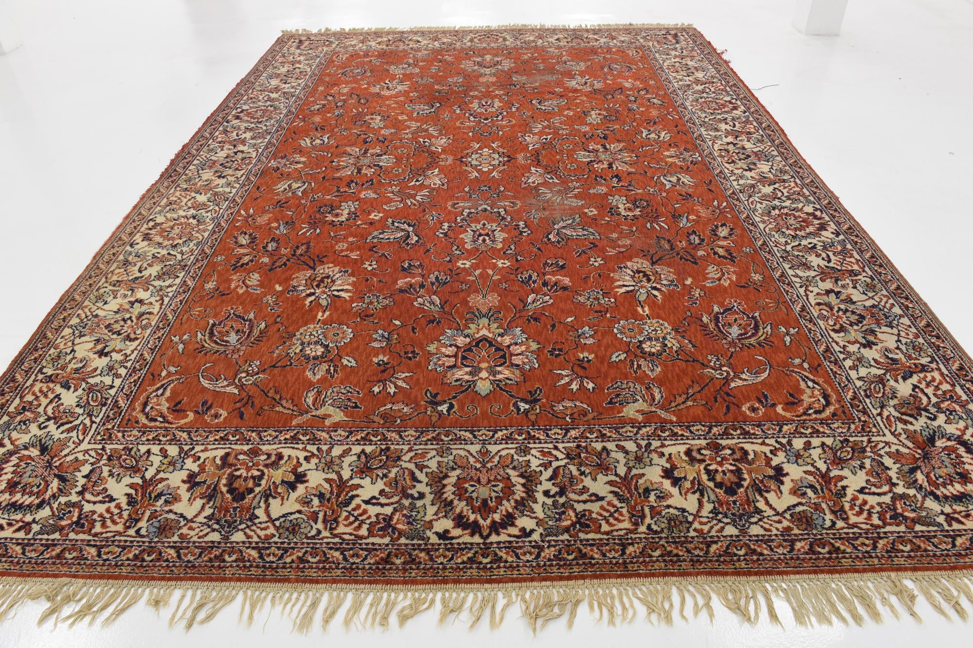 8' x 11' 5 Hand Knotted Tabriz Design Oriental Wool Rug