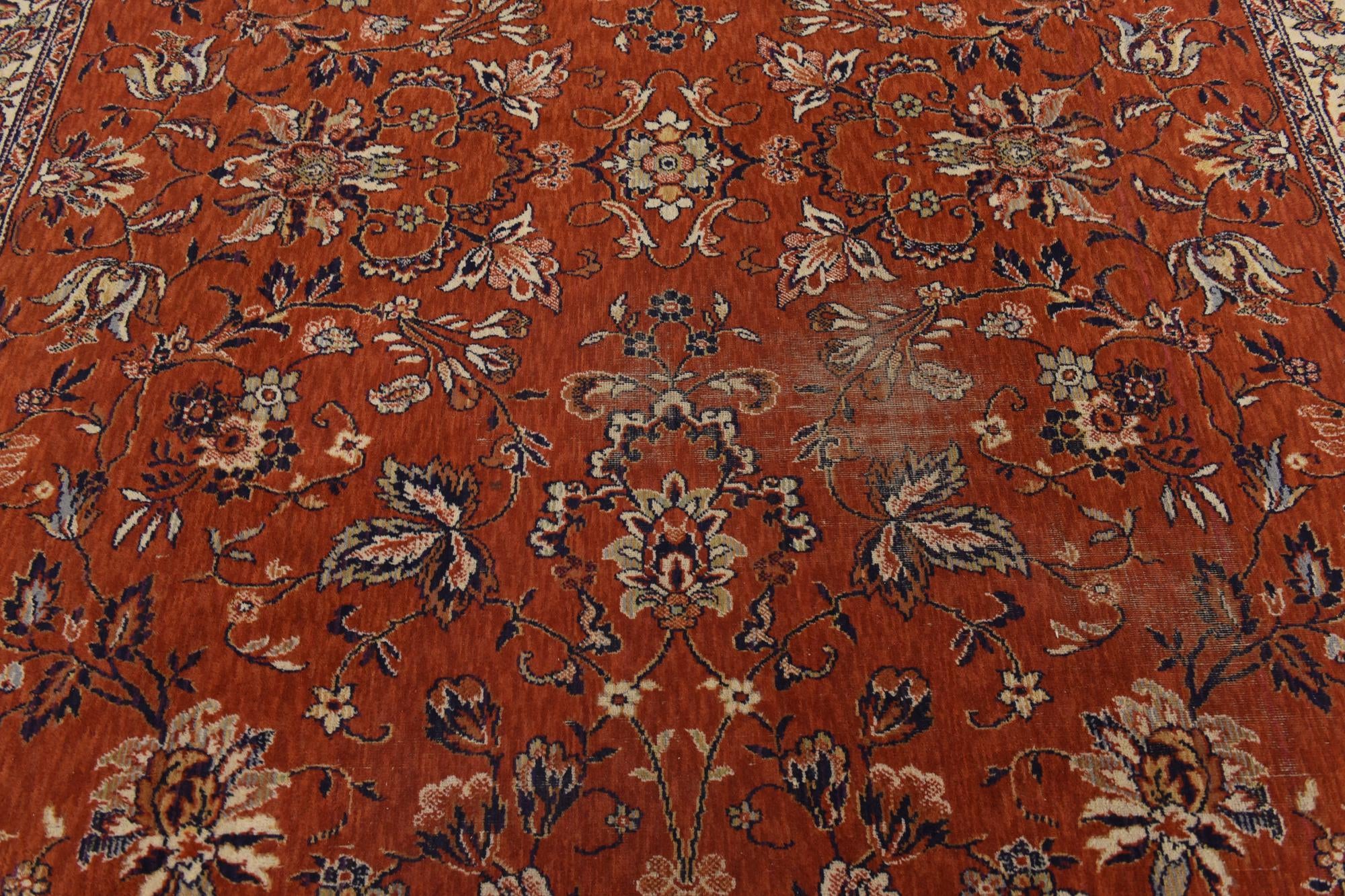 8' x 11' 5 Hand Knotted Tabriz Design Oriental Wool Rug
