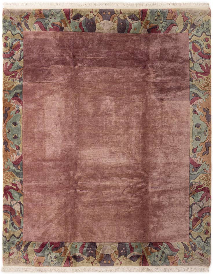 Detail image of 8' 4 x 10' Hand Knotted Tibet Wool Rug