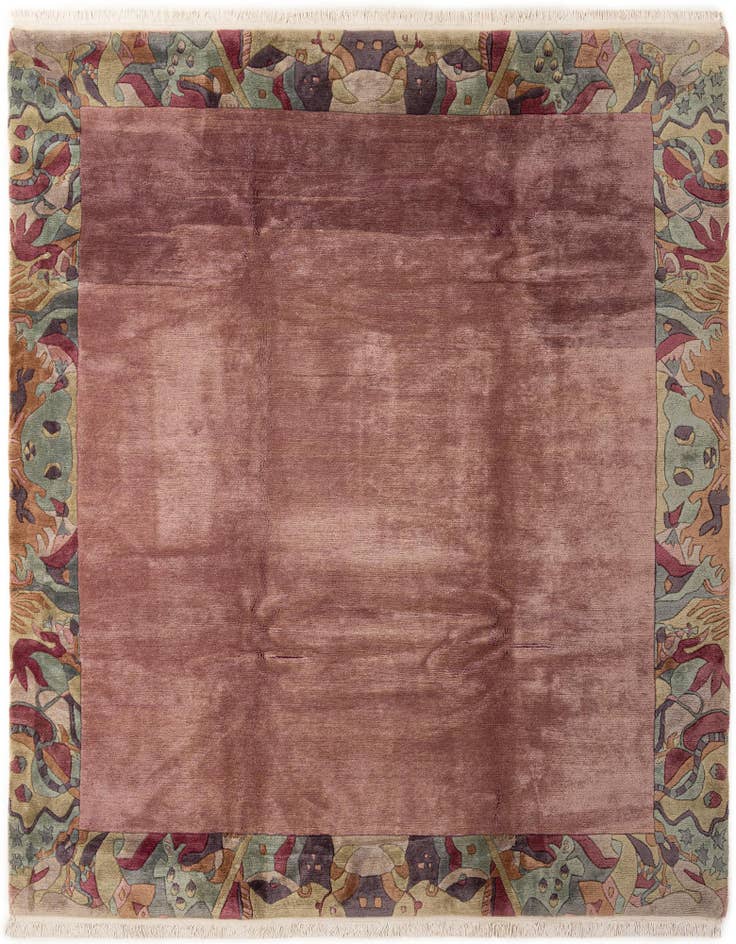 Detail image of 8' 4 x 10' Hand Knotted Tibet Wool Rug