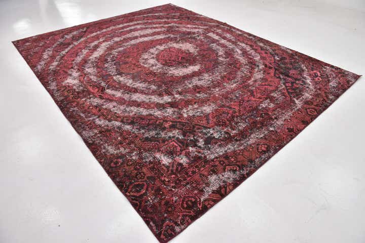 9' x 11' 2 Hand Knotted Ultra Vintage Persian Wool Rug