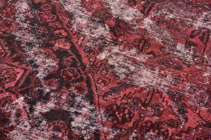 9' x 11' 2 Hand Knotted Ultra Vintage Persian Wool Rug