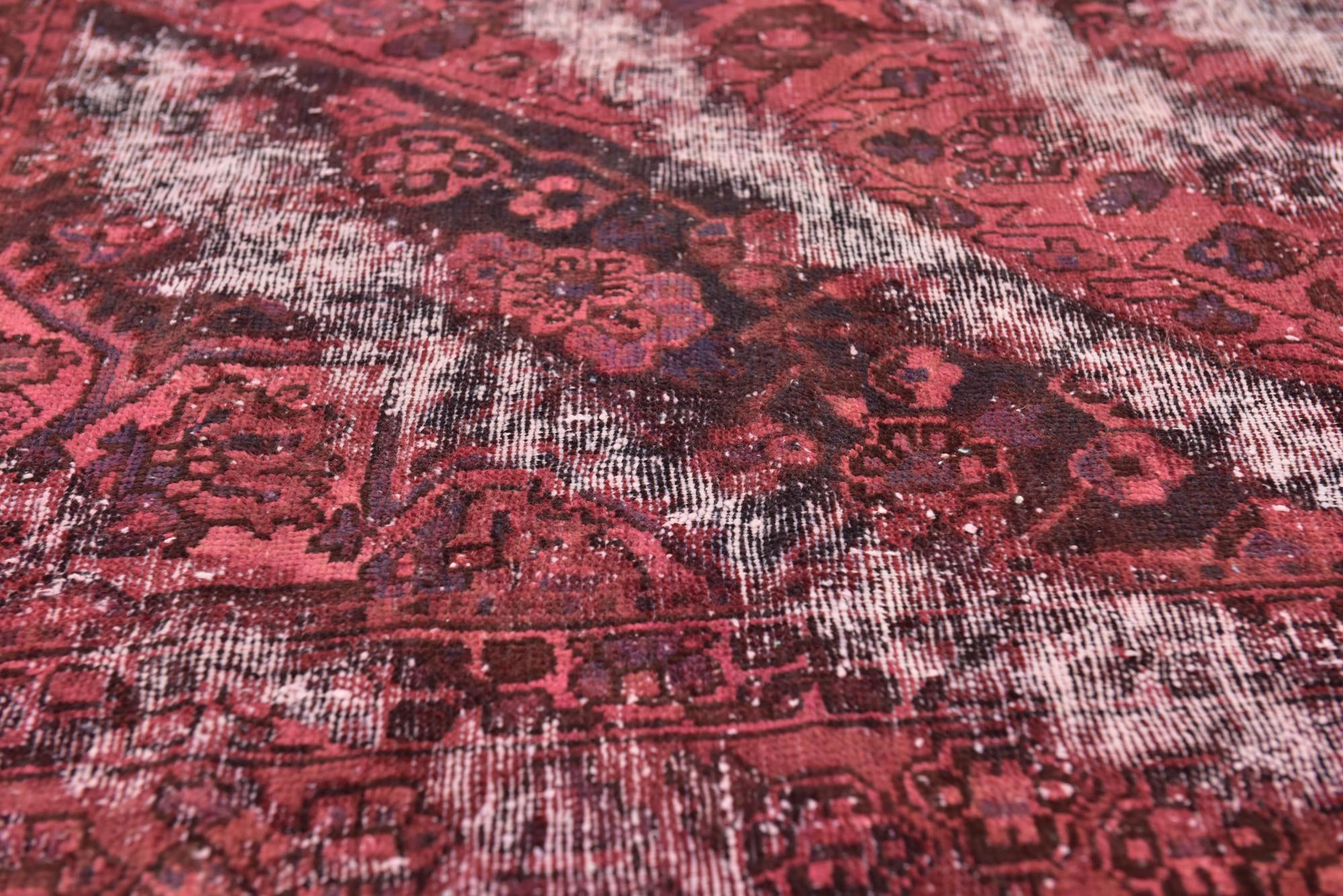 9' x 11' 2 Hand Knotted Ultra Vintage Persian Wool Rug