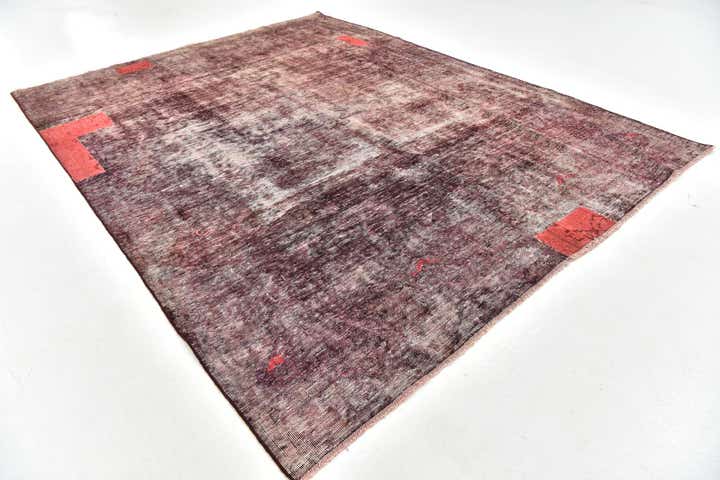 6' 4 x 8' 3 Hand Knotted Ultra Vintage Persian Wool Rug