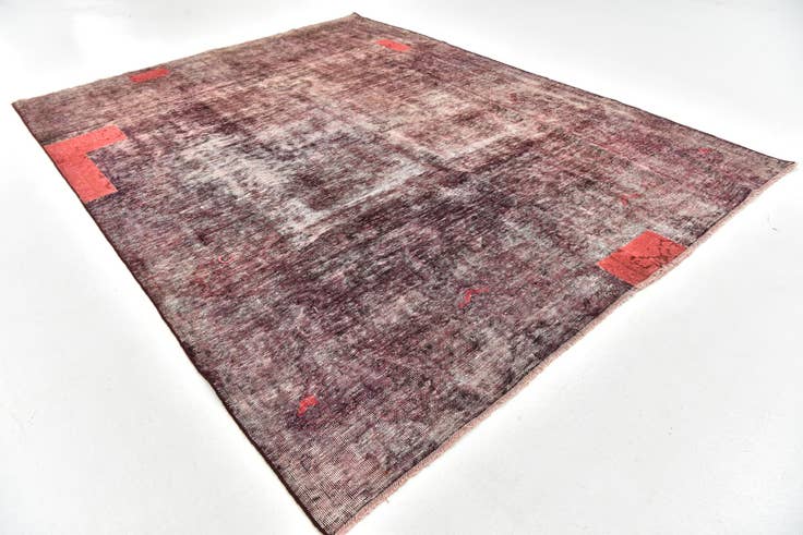 Detail image of 6' 4 x 8' 3 Hand Knotted Ultra Vintage Persian Wool Rug