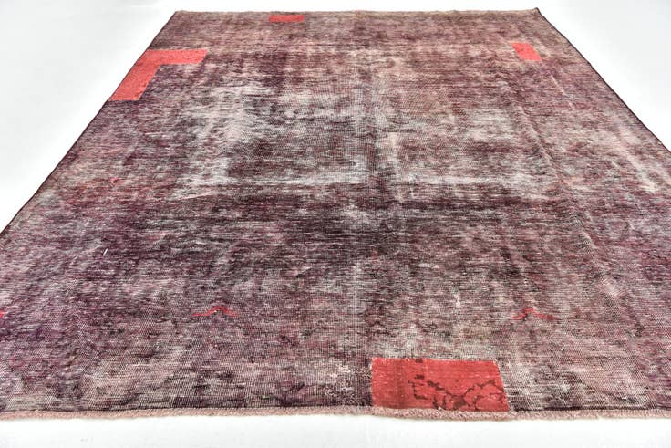 Detail image of 6' 4 x 8' 3 Hand Knotted Ultra Vintage Persian Wool Rug